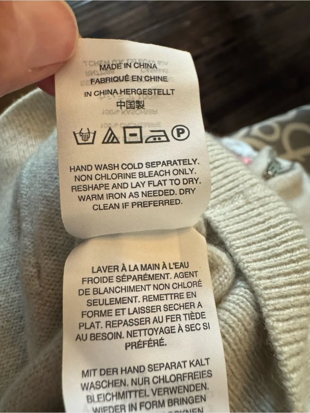 J. Crew Light Gray 100% Italian Cashmere Full Zip Hoodie